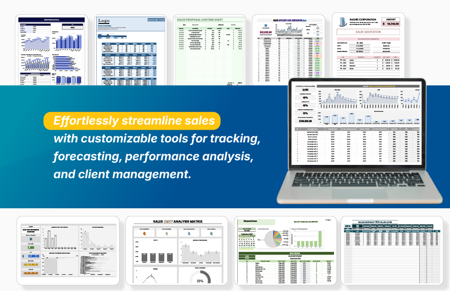 Sales Growth & Performance Toolkit Template Bundle