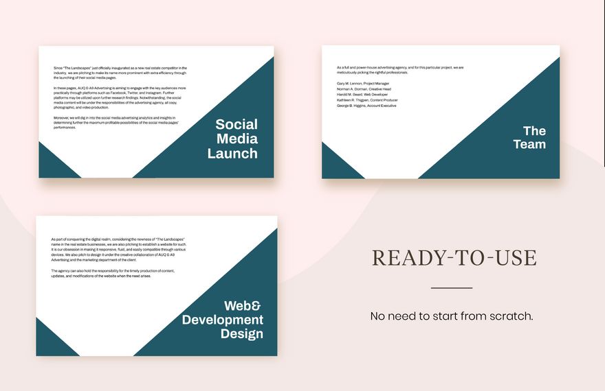 Advertising Agency Pitch Deck Presentation Template