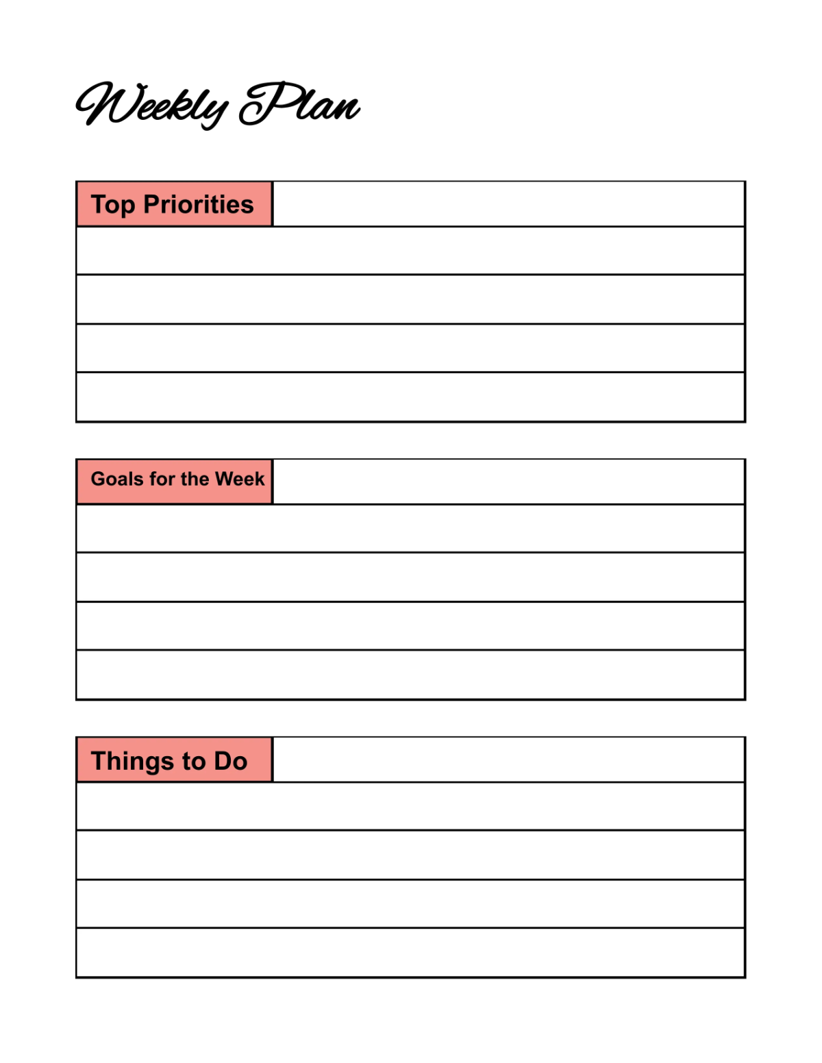 Free Blank Minimalist Itinerary Planner Template to Edit Online