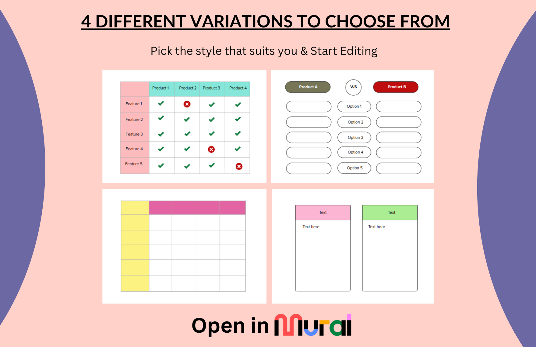 Free Comparison Chart Template