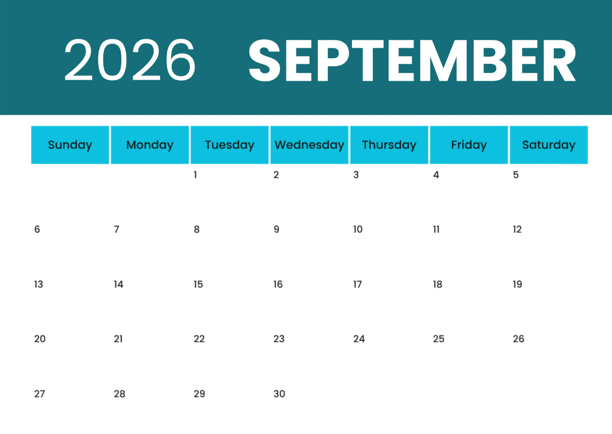 Free Printable 2026 Calendar Template to Edit Online