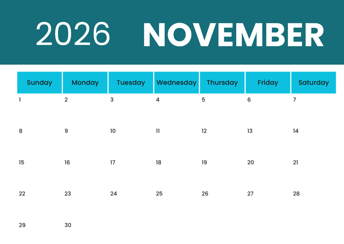 Free Printable 2026 Calendar Template to Edit Online