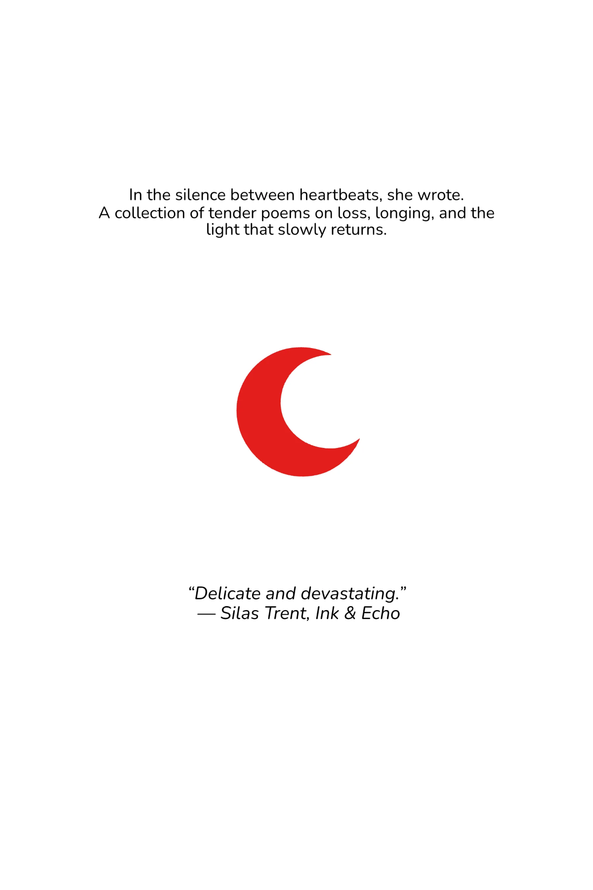 Free KDP Poetry Book Cover Template to Edit Online