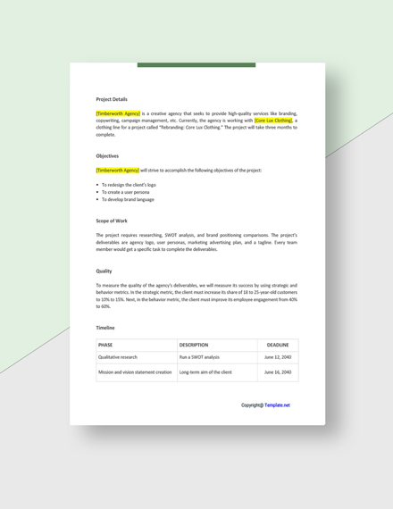 Free Sample Agency Statement Template - Google Docs, Word | Template.net