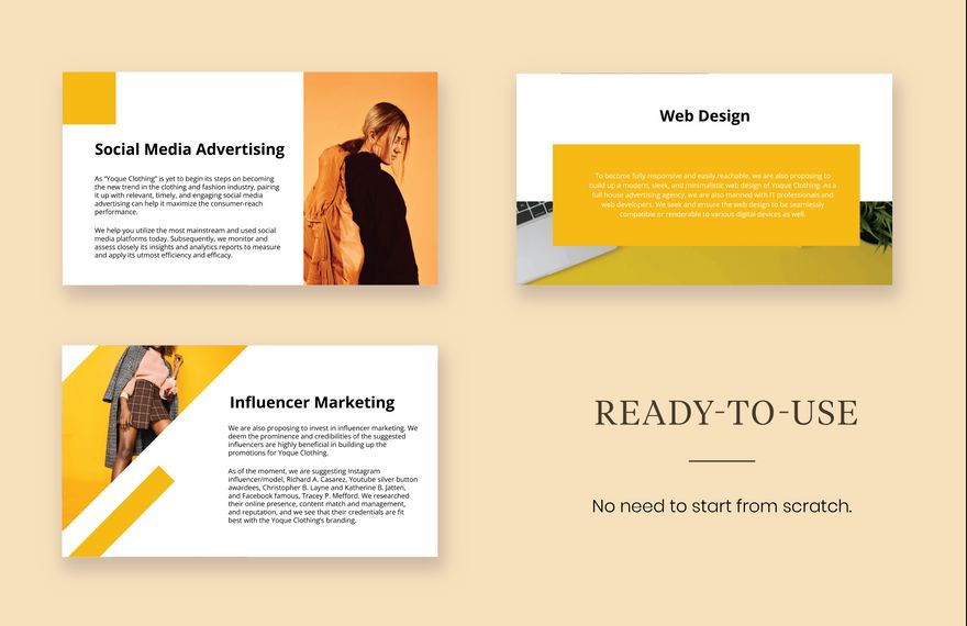 Advertising Agency Presentation Printable