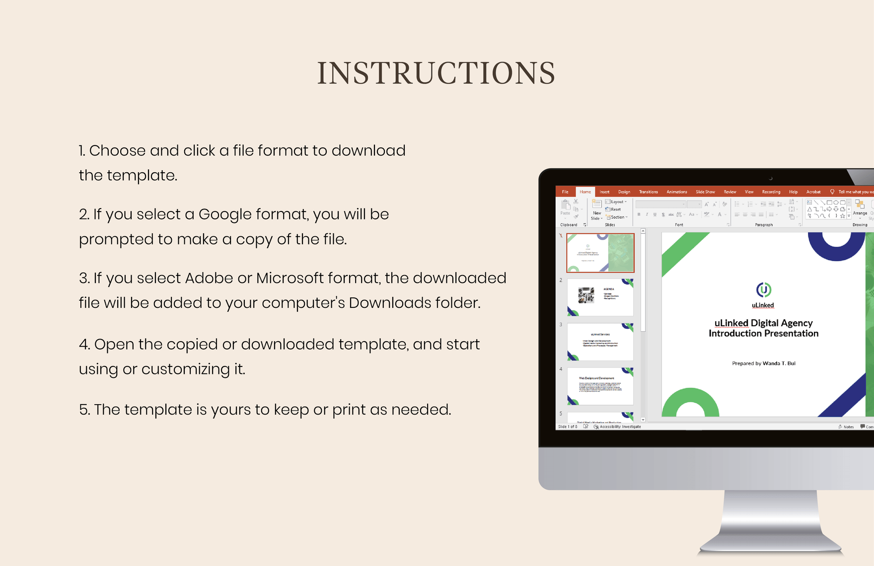 Agency Introduction Presentation Template