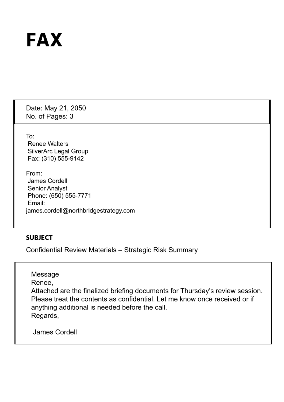 Free Proper Fax Cover Page Template
