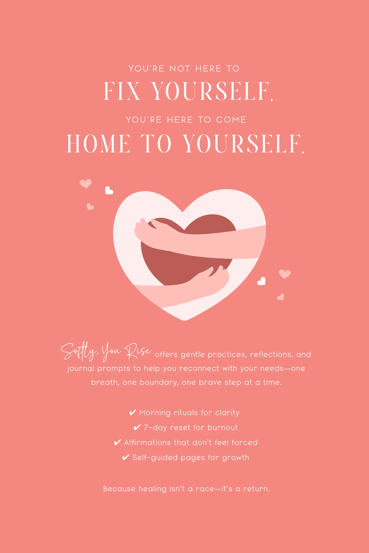 Free KDP Self-Care Book Cover Template to Edit Online