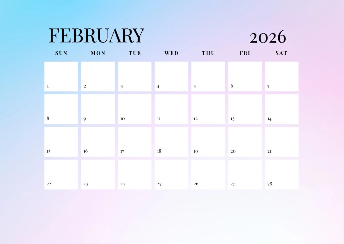 Free Editable 2026 Calendar Template to Edit Online