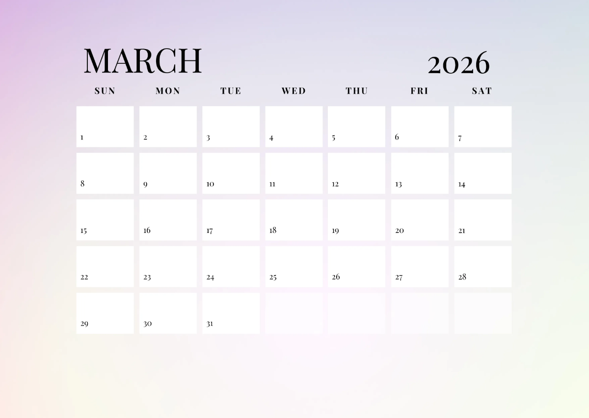 Free Editable 2026 Calendar Template to Edit Online