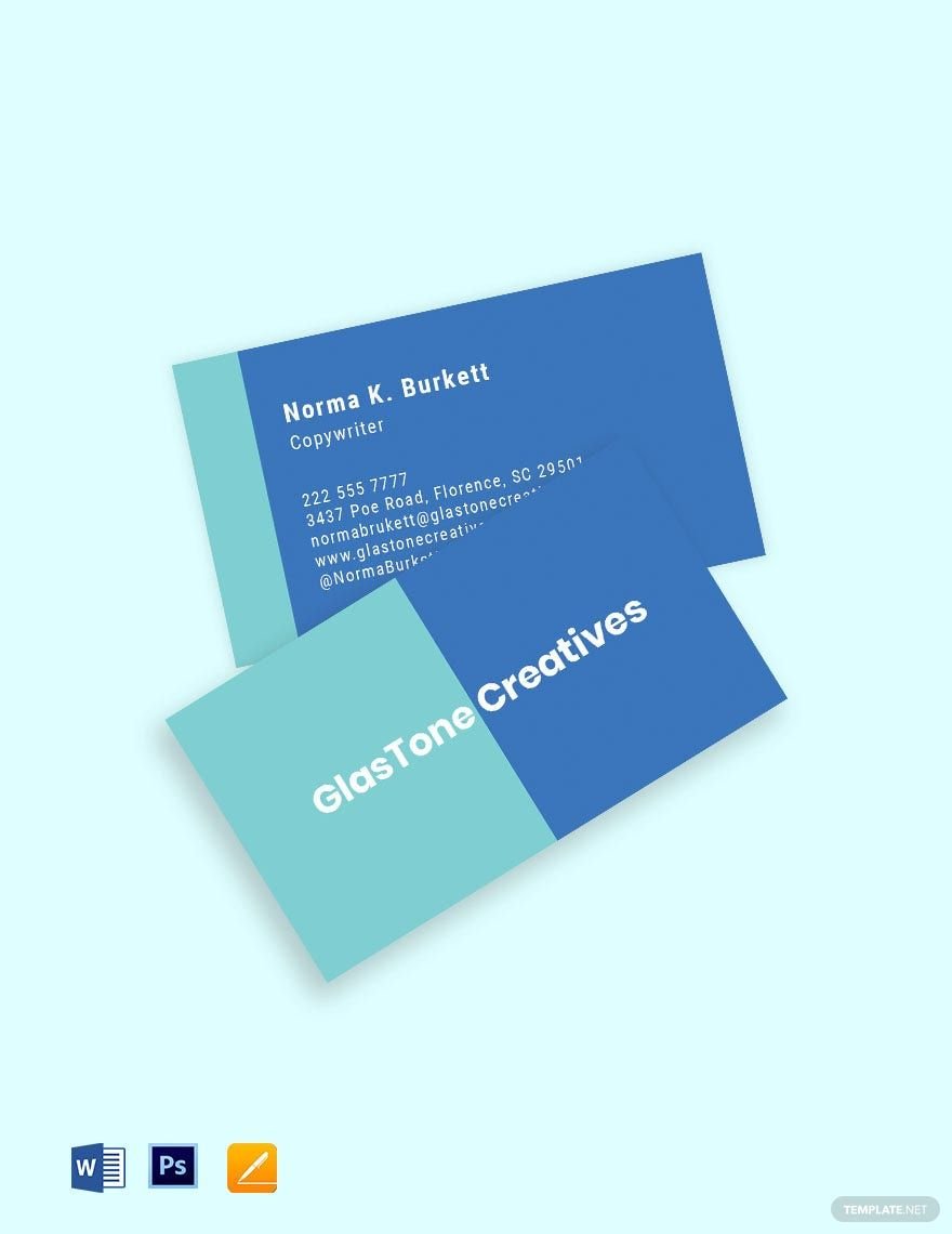 Free Creative Advertising Agency Business Card Template