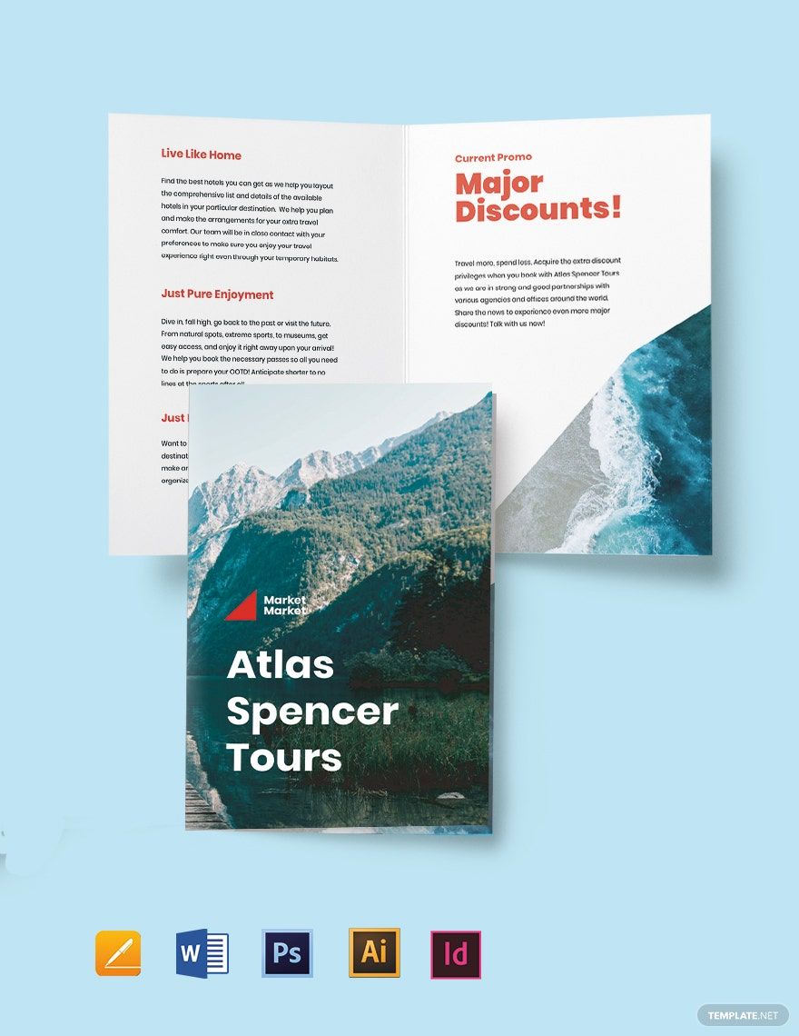 Sample Bi-Fold Agency Brochure Template
