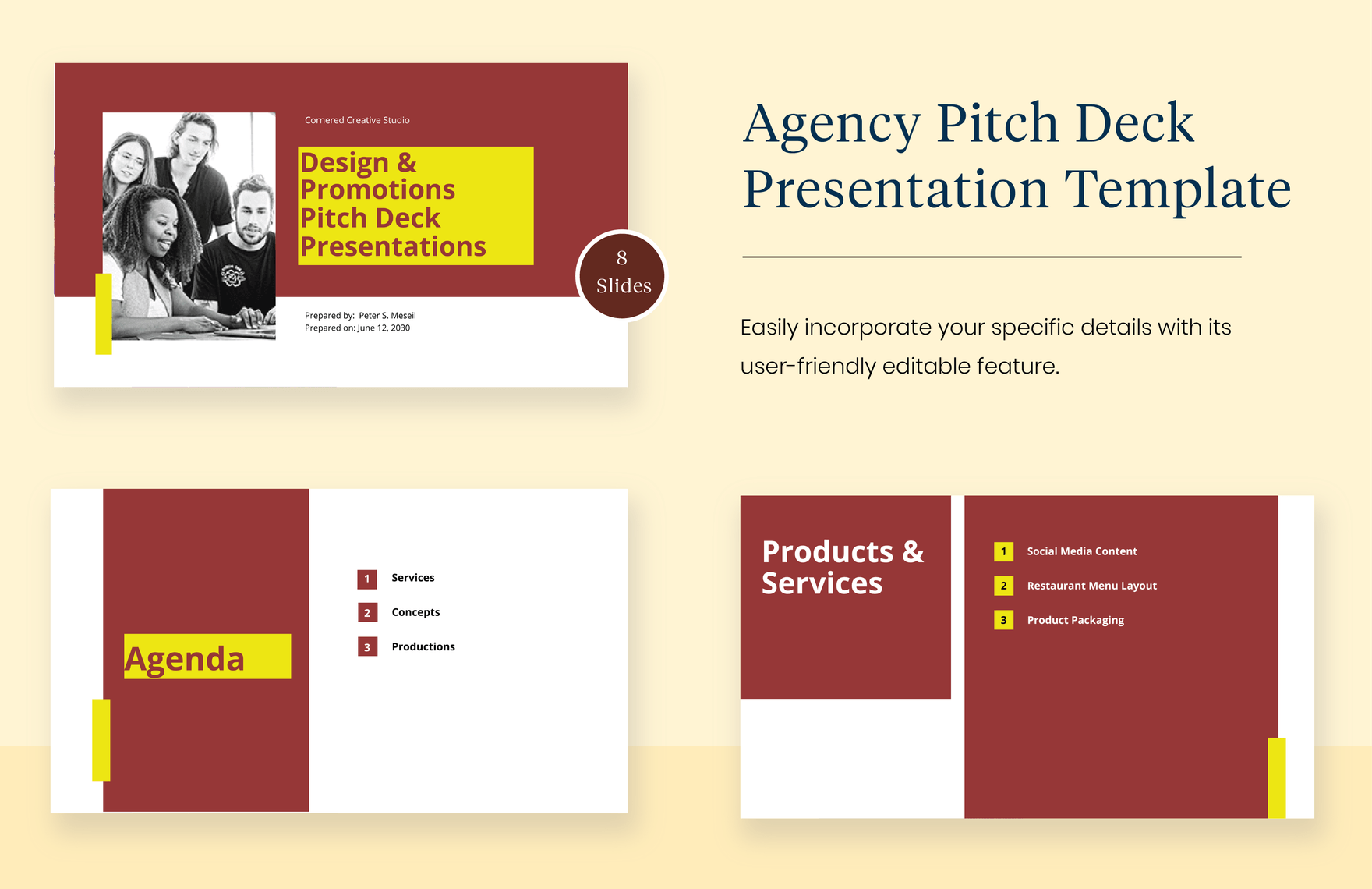 Agency Pitch Deck Presentation Template
