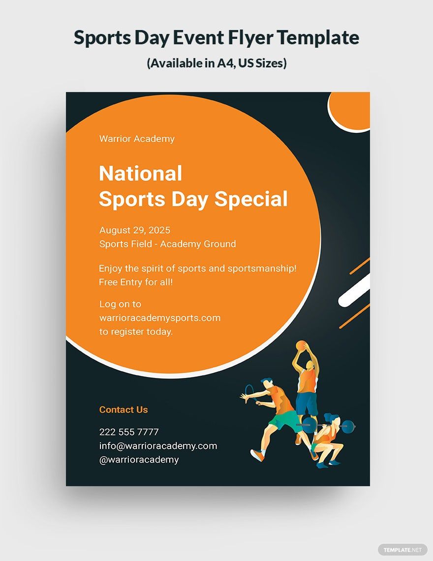 Sports Day Event Flyer Template