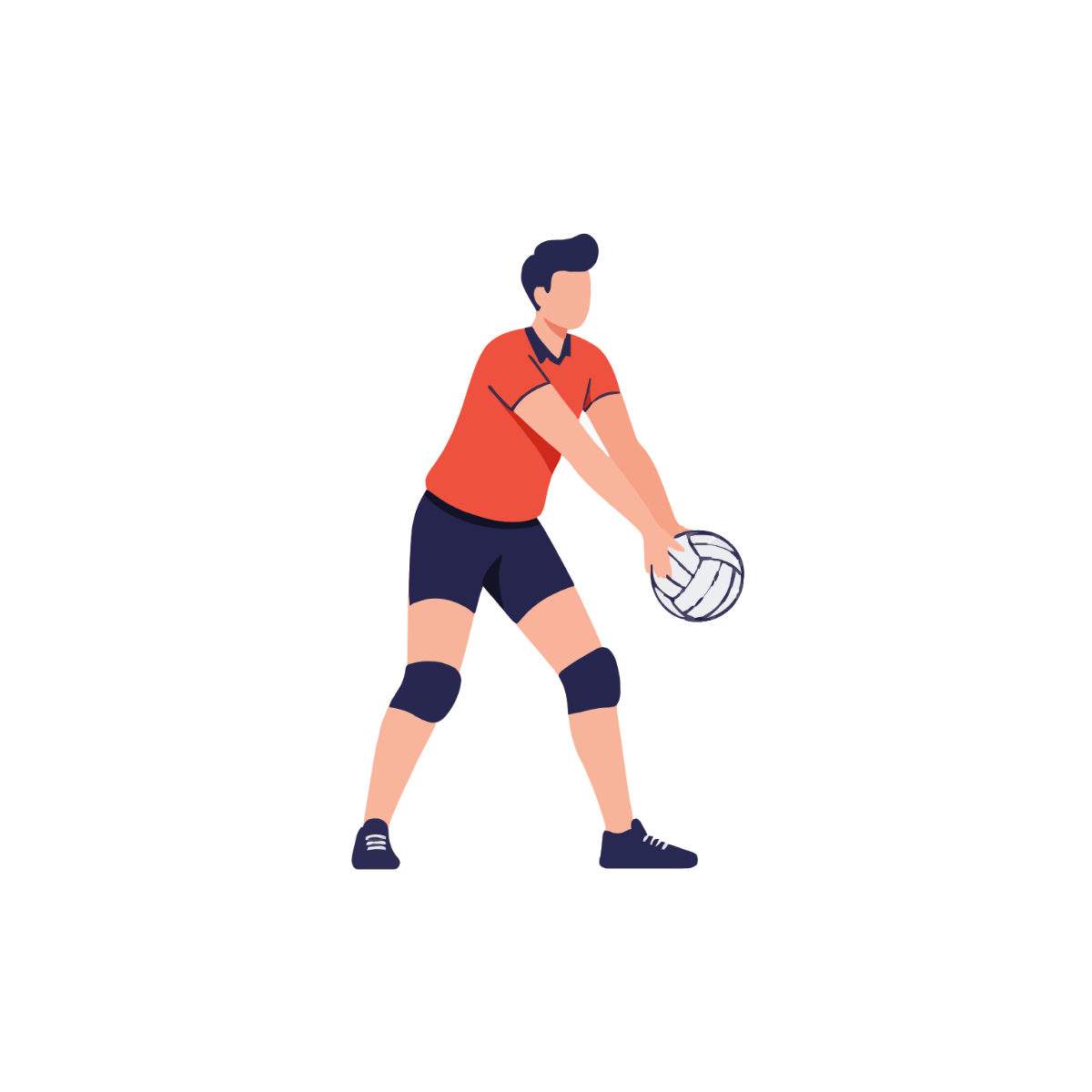 Free Volleyball Player Clipart to Edit Online