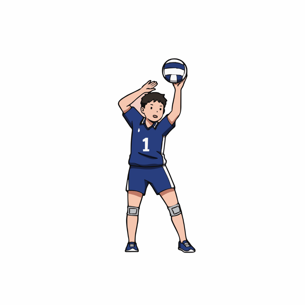 Free Volleyball Player Clipart Template To Edit Online