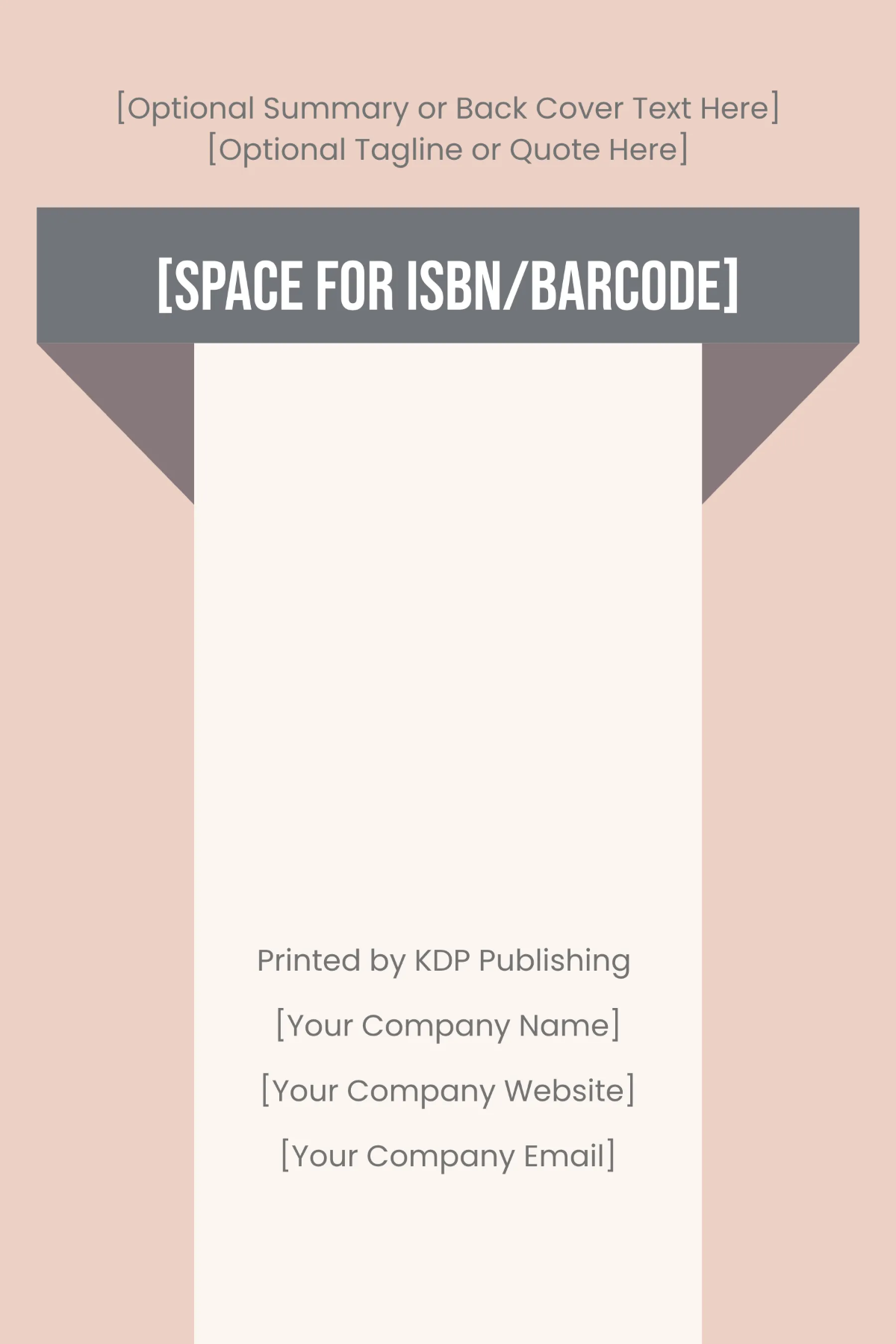 Free Blank KDP Book Paperback Cover Template to Edit Online