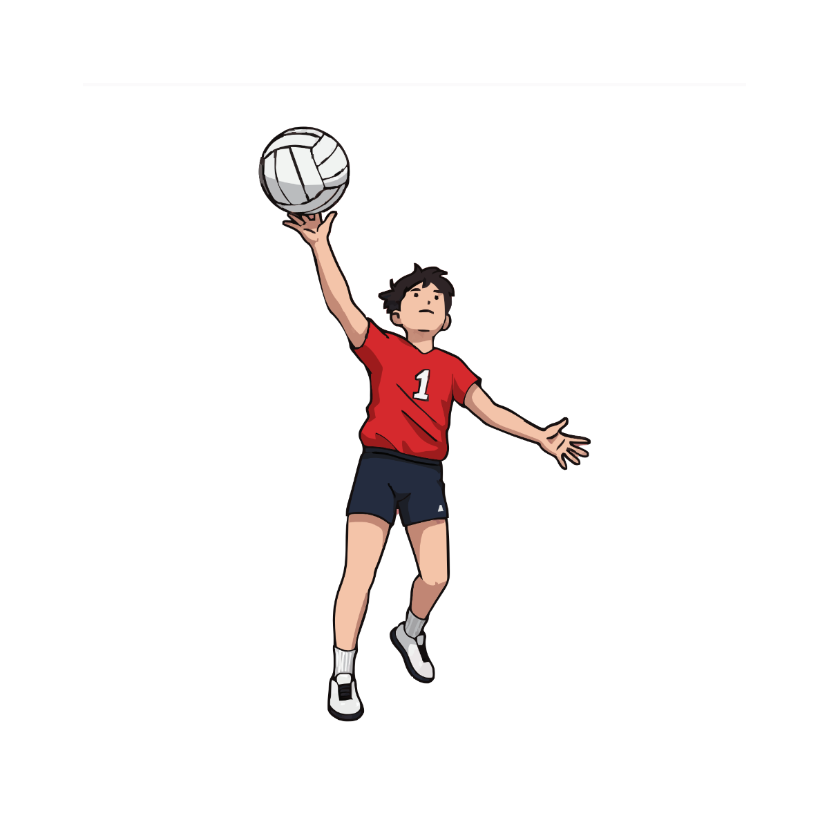 Free Volleyball Serve Clipart to Edit Online