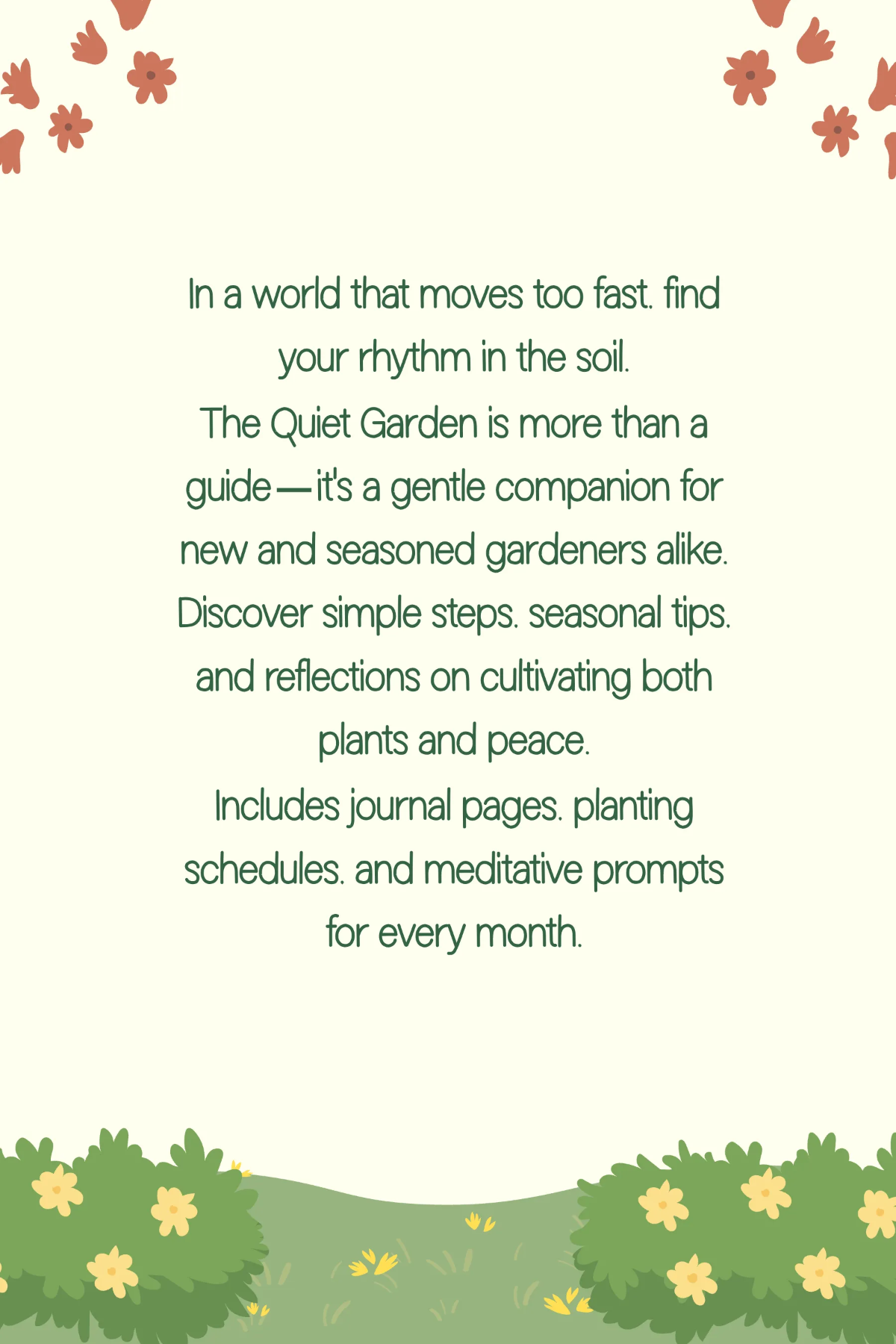 Free KDP Gardening Book Cover Template to Edit Online
