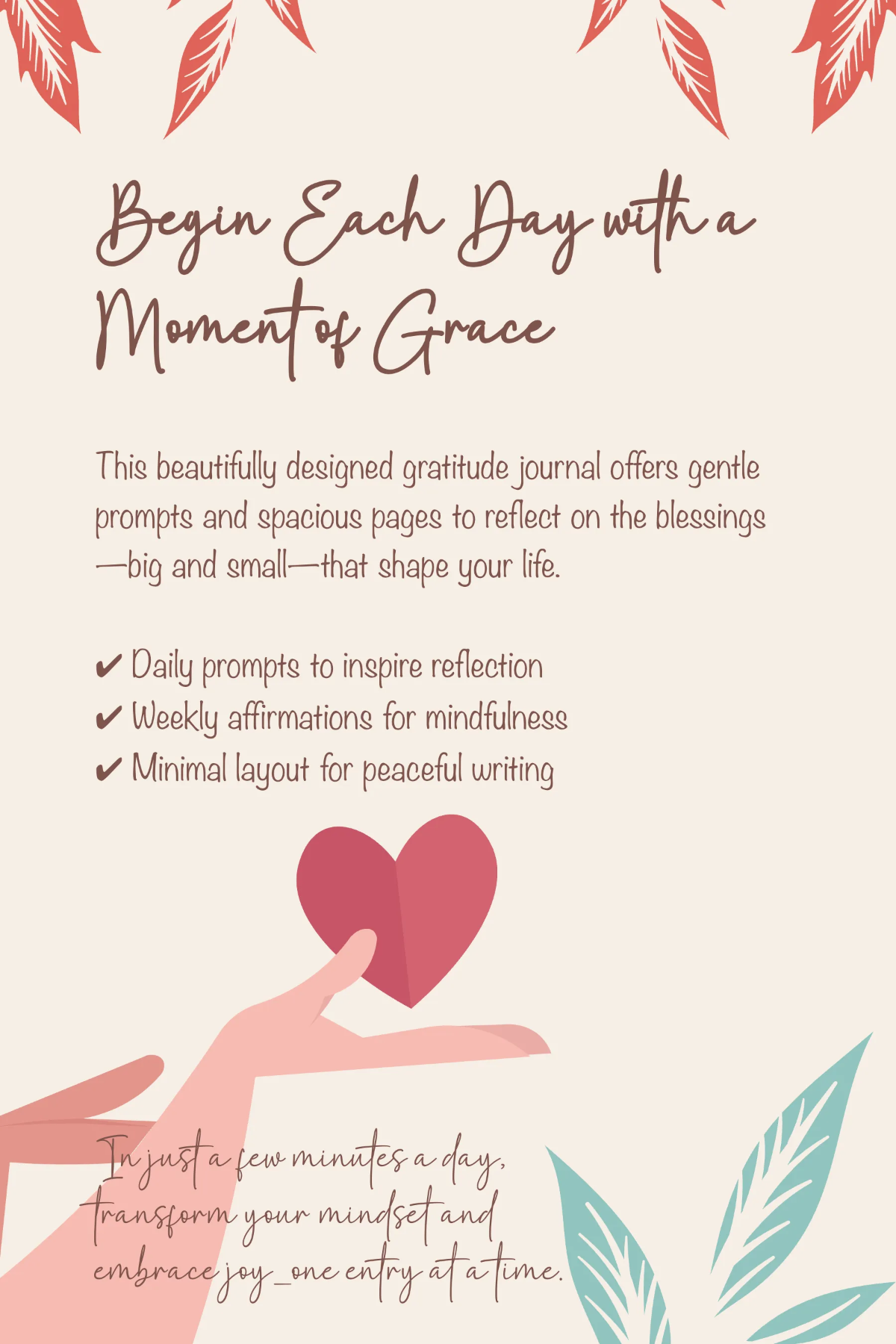 Free KDP Gratitude Book Cover Template to Edit Online