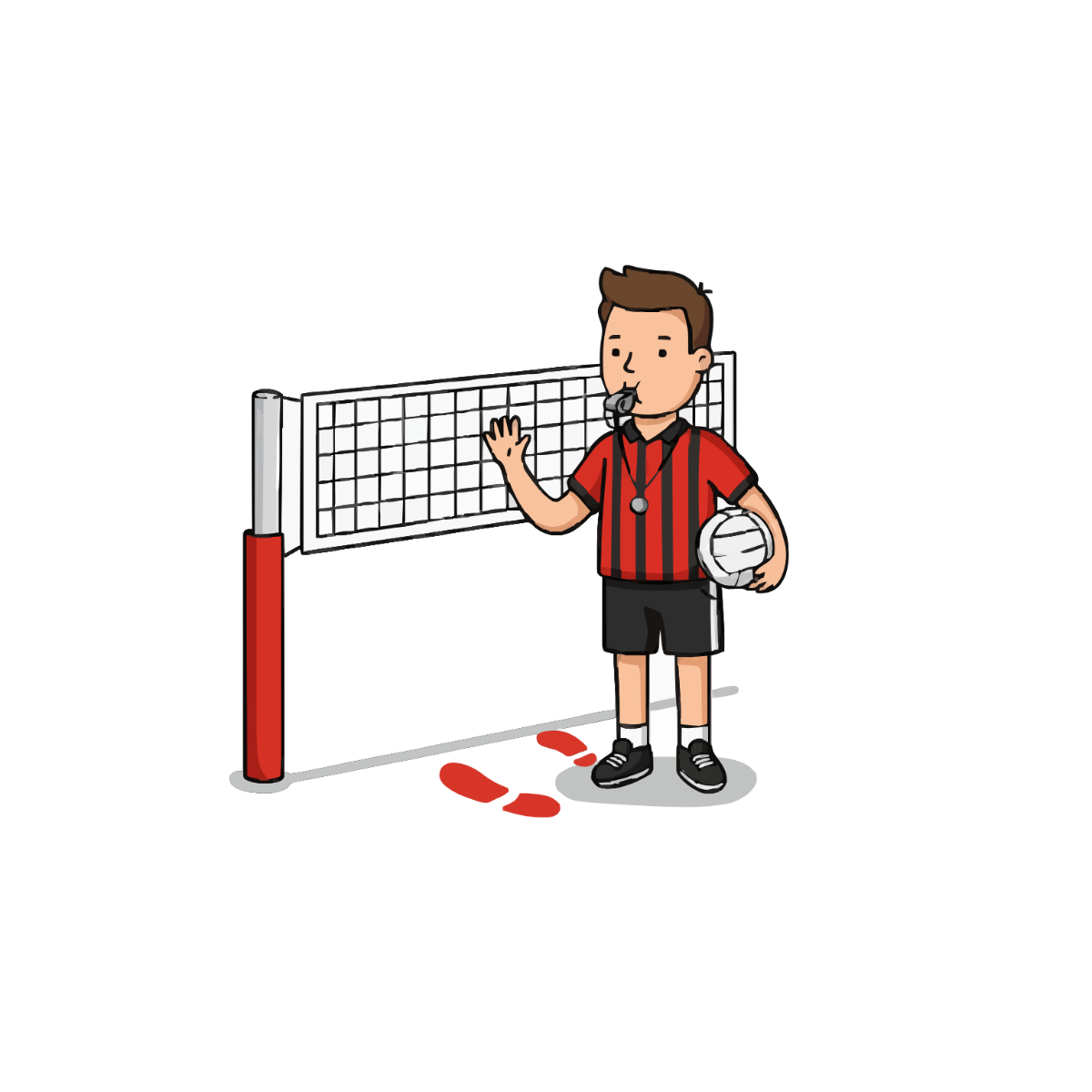 Free Volleyball Referee Clipart to Edit Online