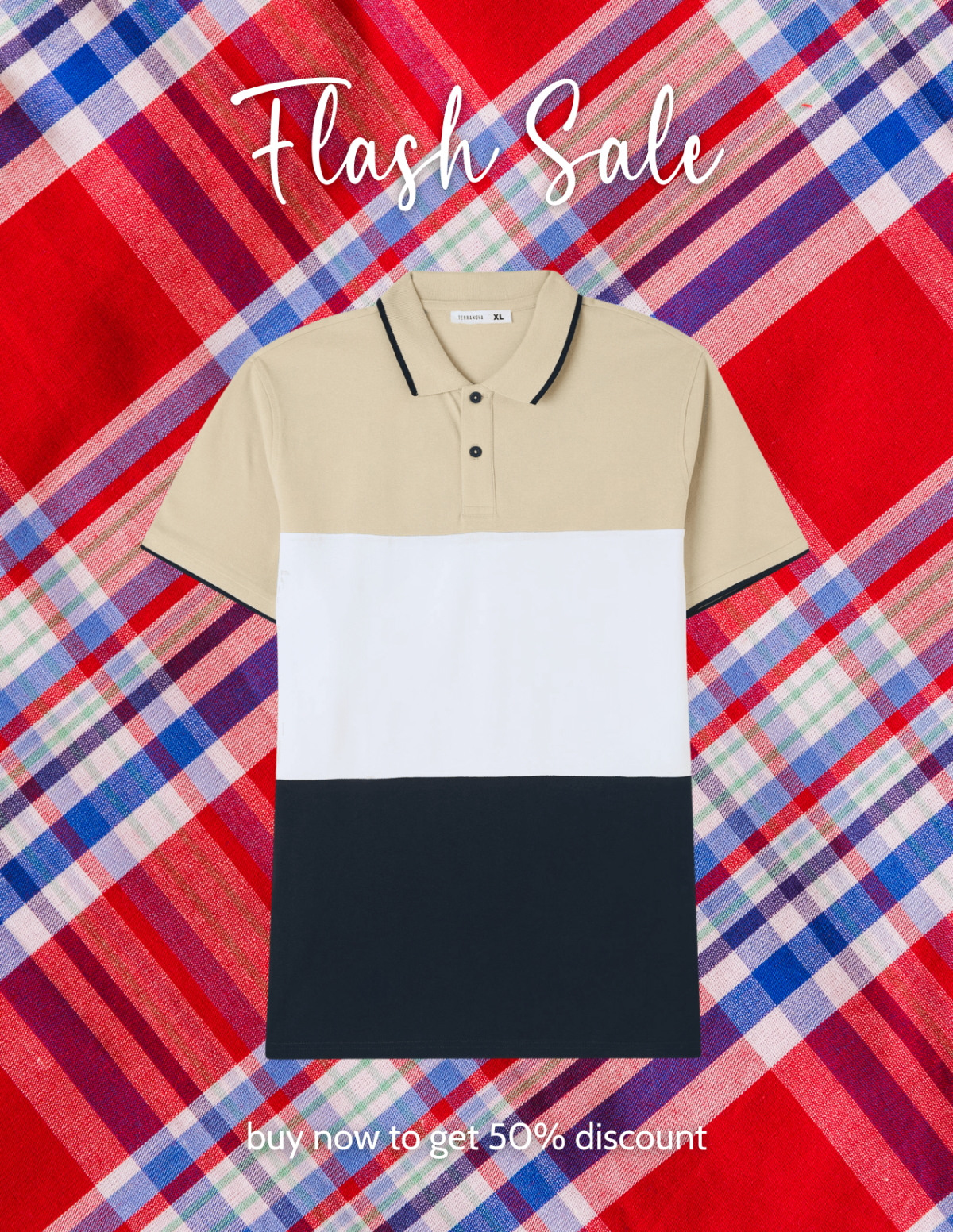 Free Geometric Plaid Photo Template to Edit Online