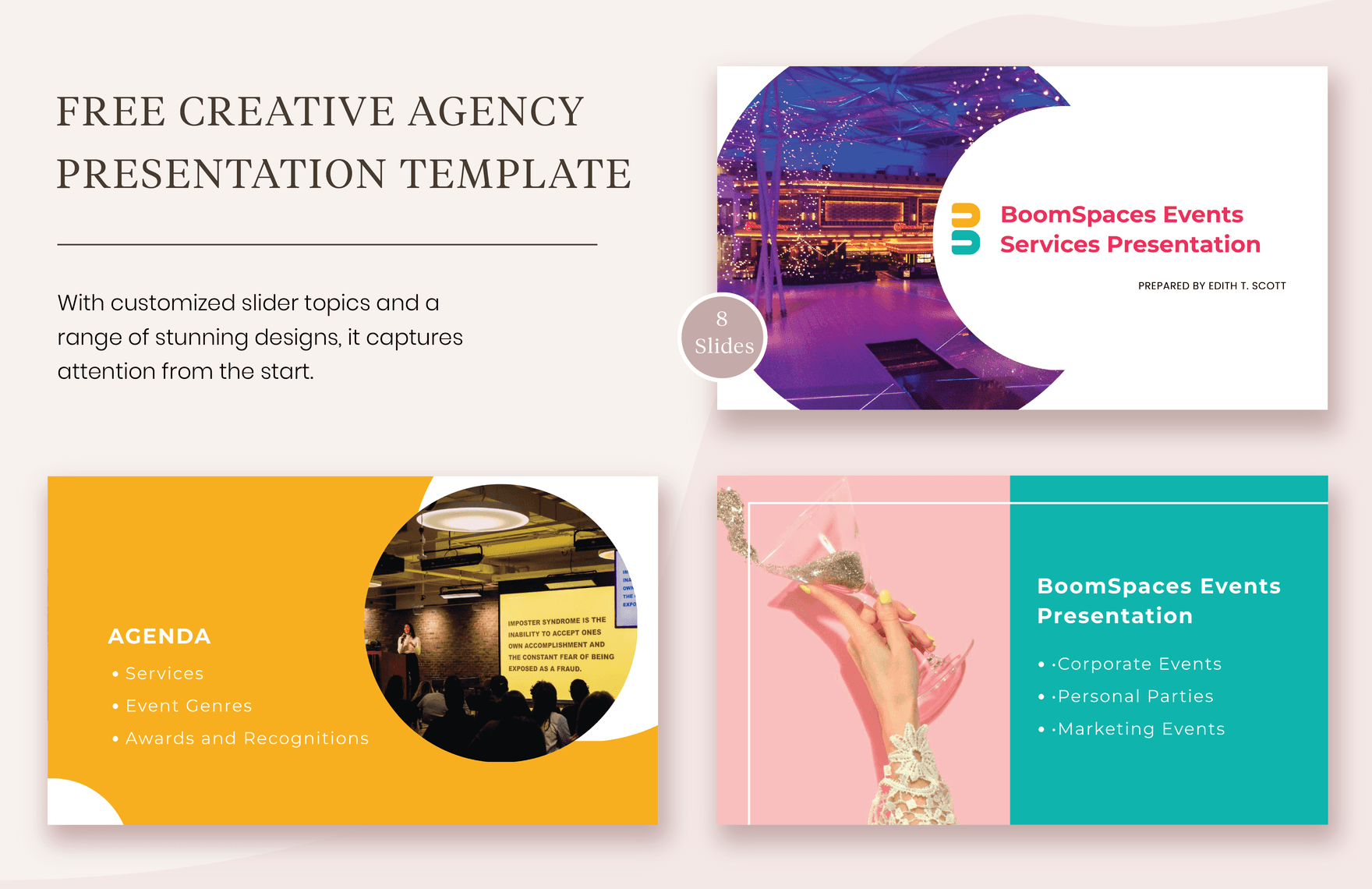 Creative Agency Presentation Template Sample