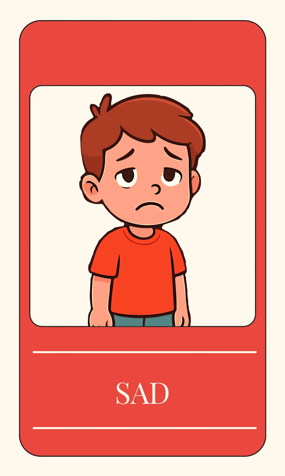 Free Emotions Awareness Flashcard Template to Edit Online