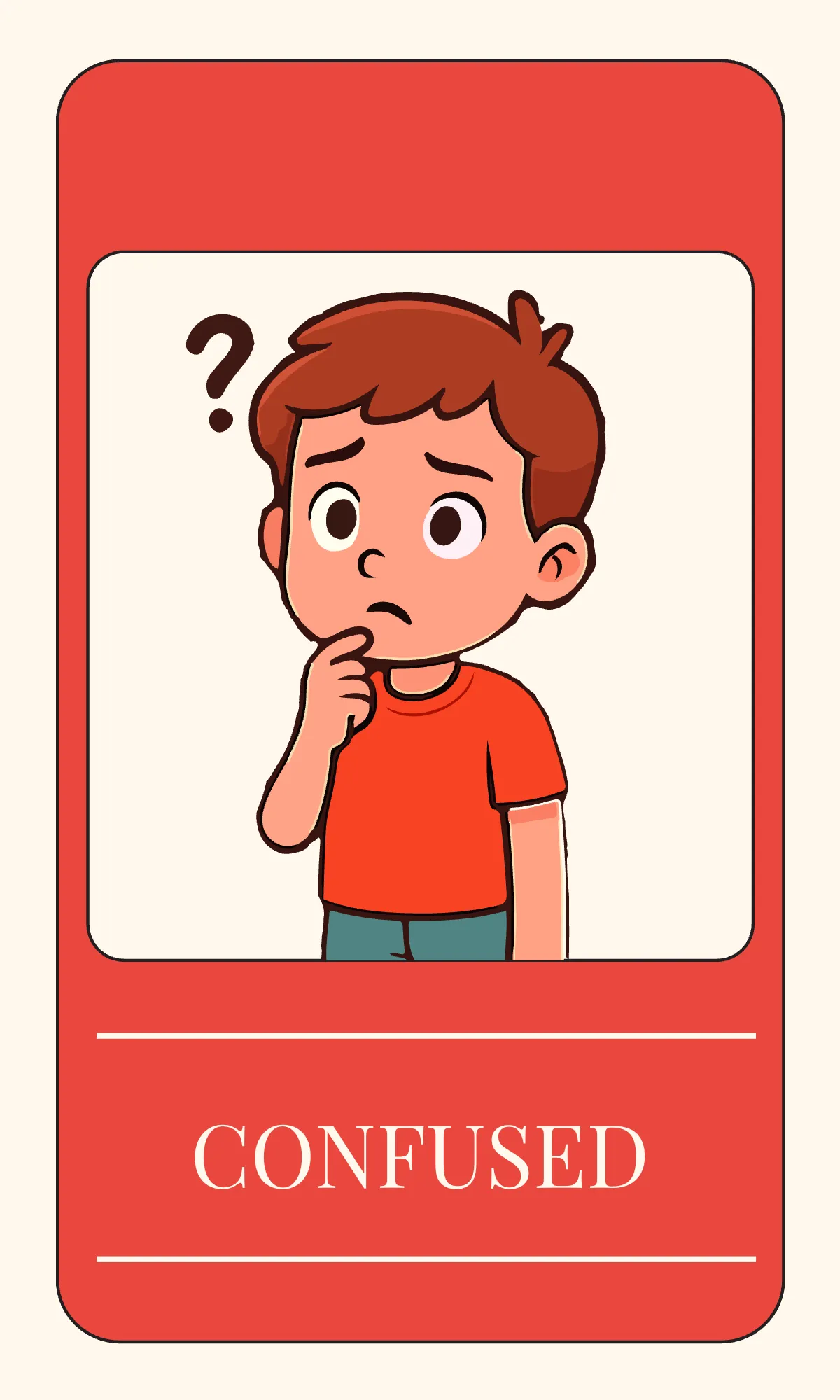 Free Emotions Awareness Flashcard Template to Edit Online