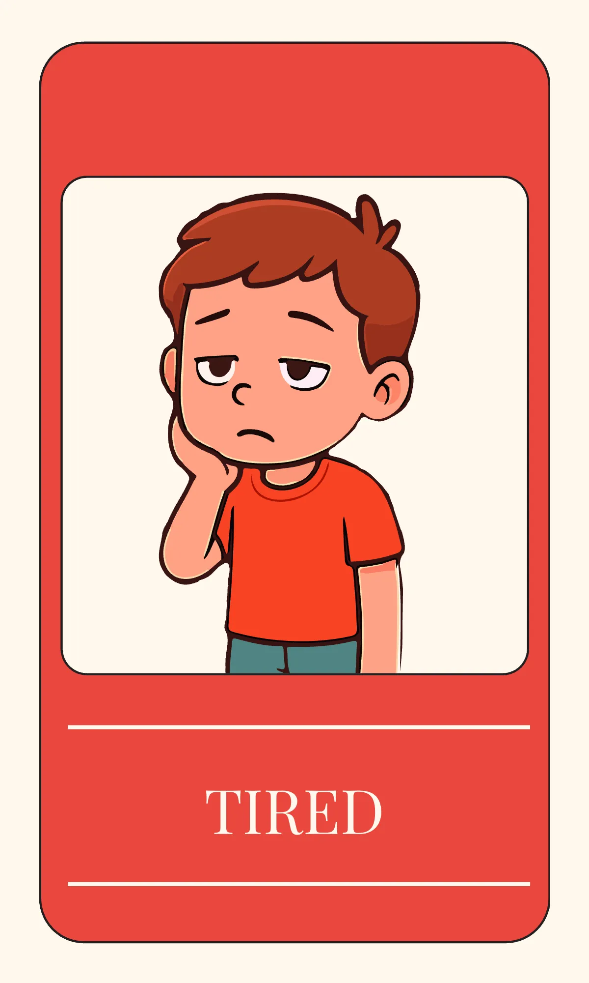 Free Emotions Awareness Flashcard Template to Edit Online