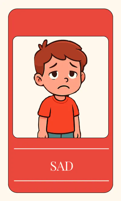 Free Emotions Awareness Flashcard Template to Edit Online