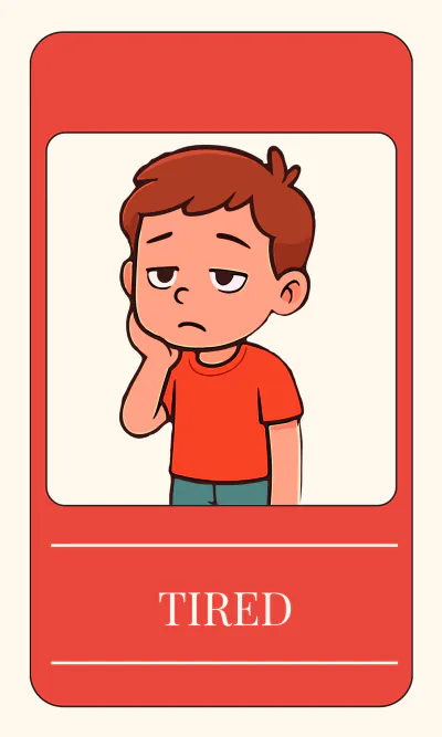 Free Emotions Awareness Flashcard Template to Edit Online