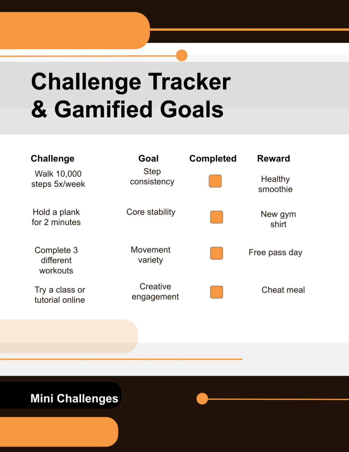 Free Creative Workout Program Planner Template to Edit Online