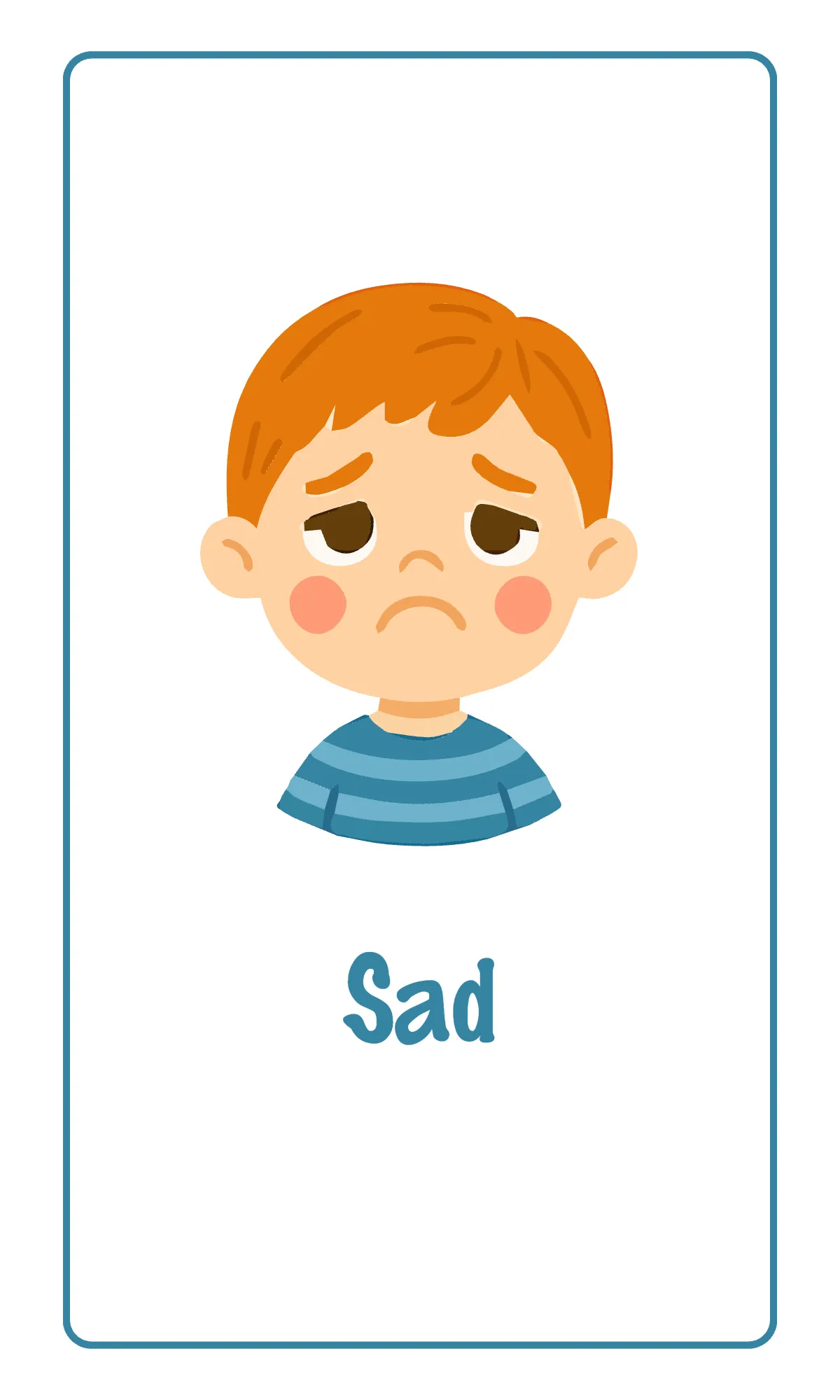 Free Pre-K Emotions Flashcard Template to Edit Online