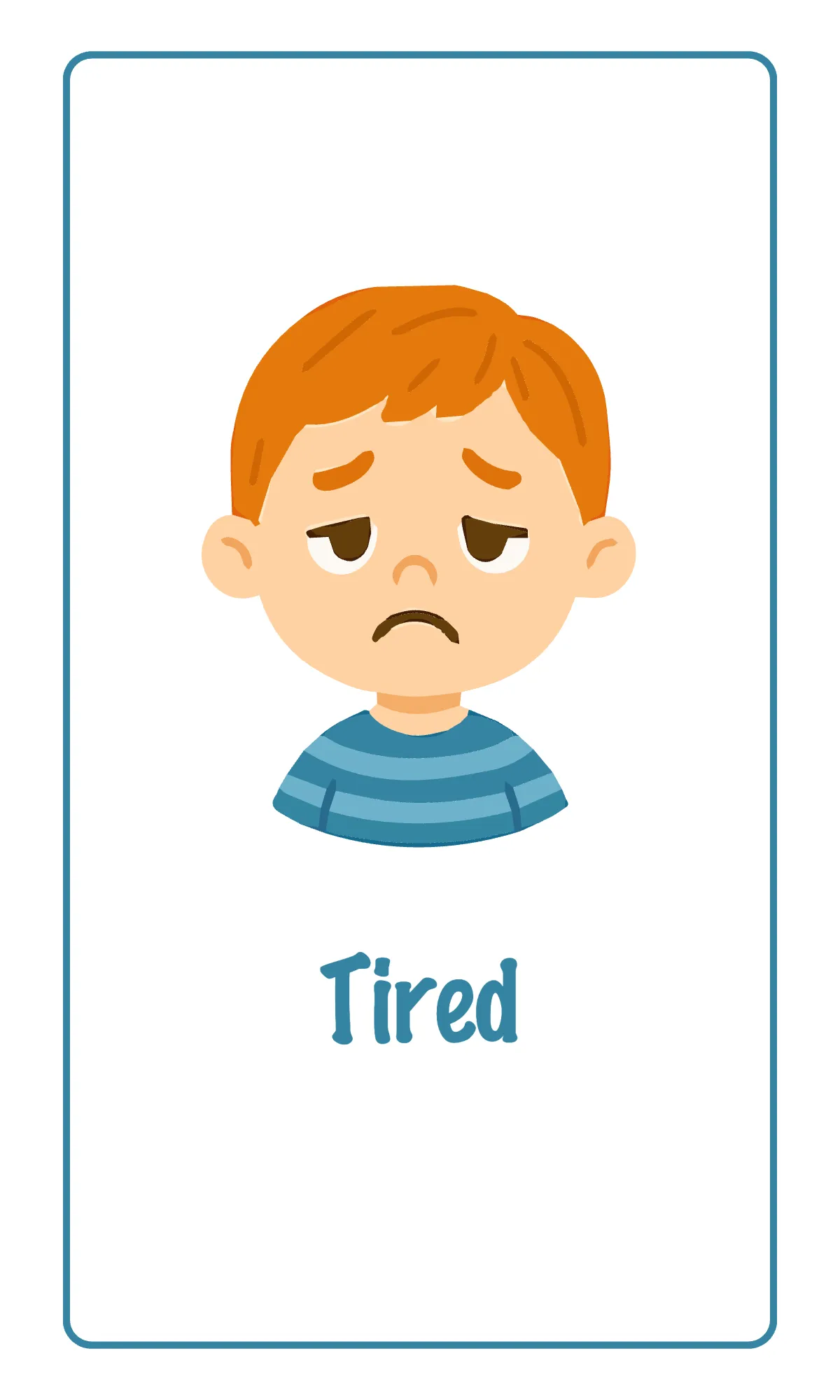 Free Pre-K Emotions Flashcard Template to Edit Online