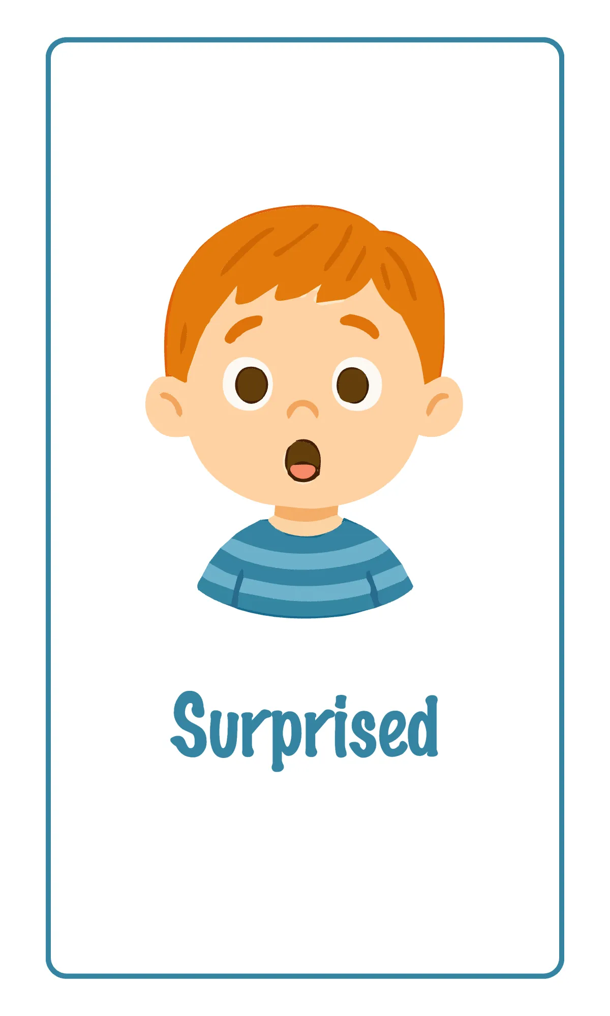 Free Pre-K Emotions Flashcard Template to Edit Online