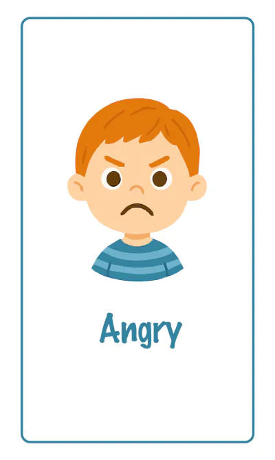 Free Pre-K Emotions Flashcard Template to Edit Online