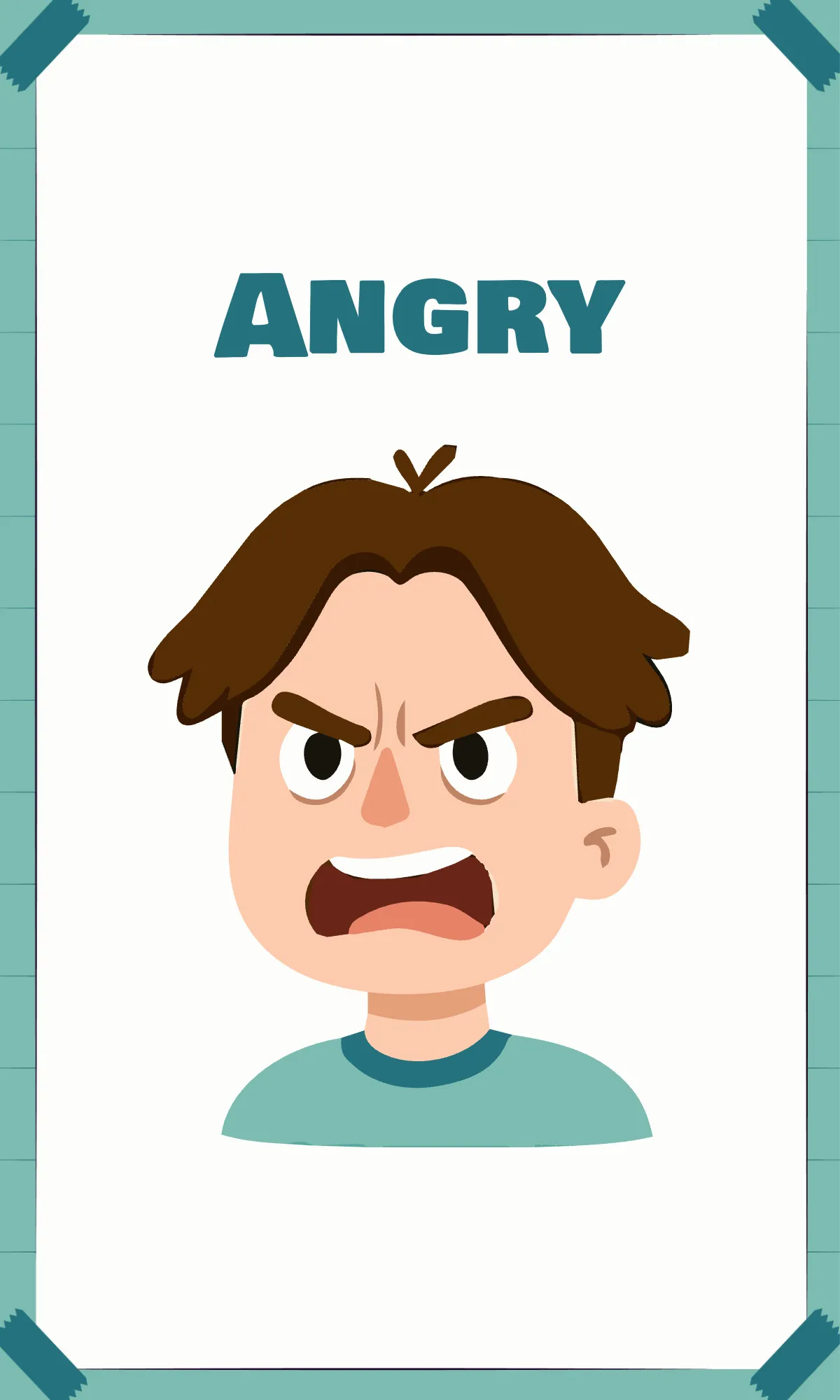 Free Montessori Emotions Flashcard Template to Edit Online