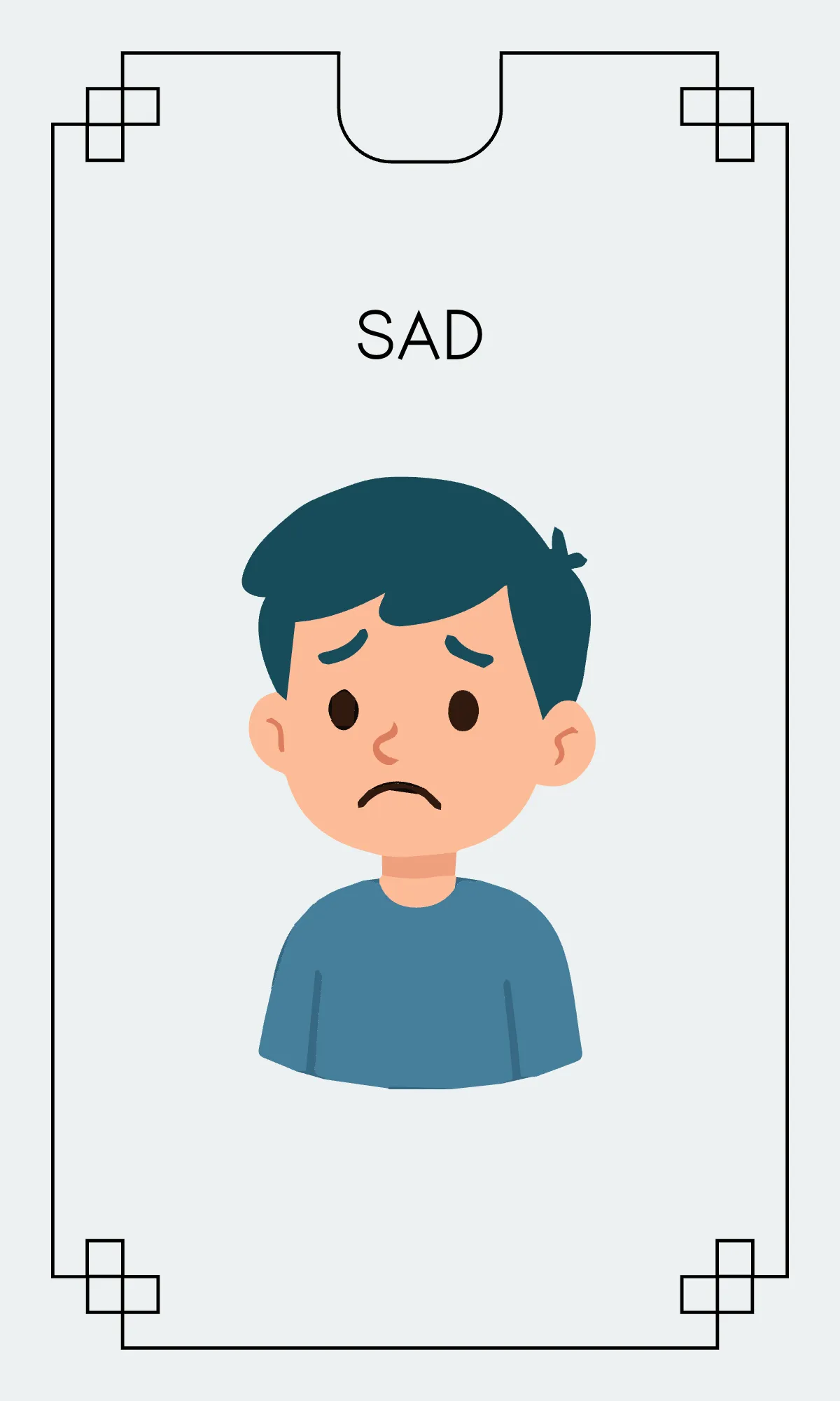 Free Creative Emotions Charades Flashcard Template to Edit Online