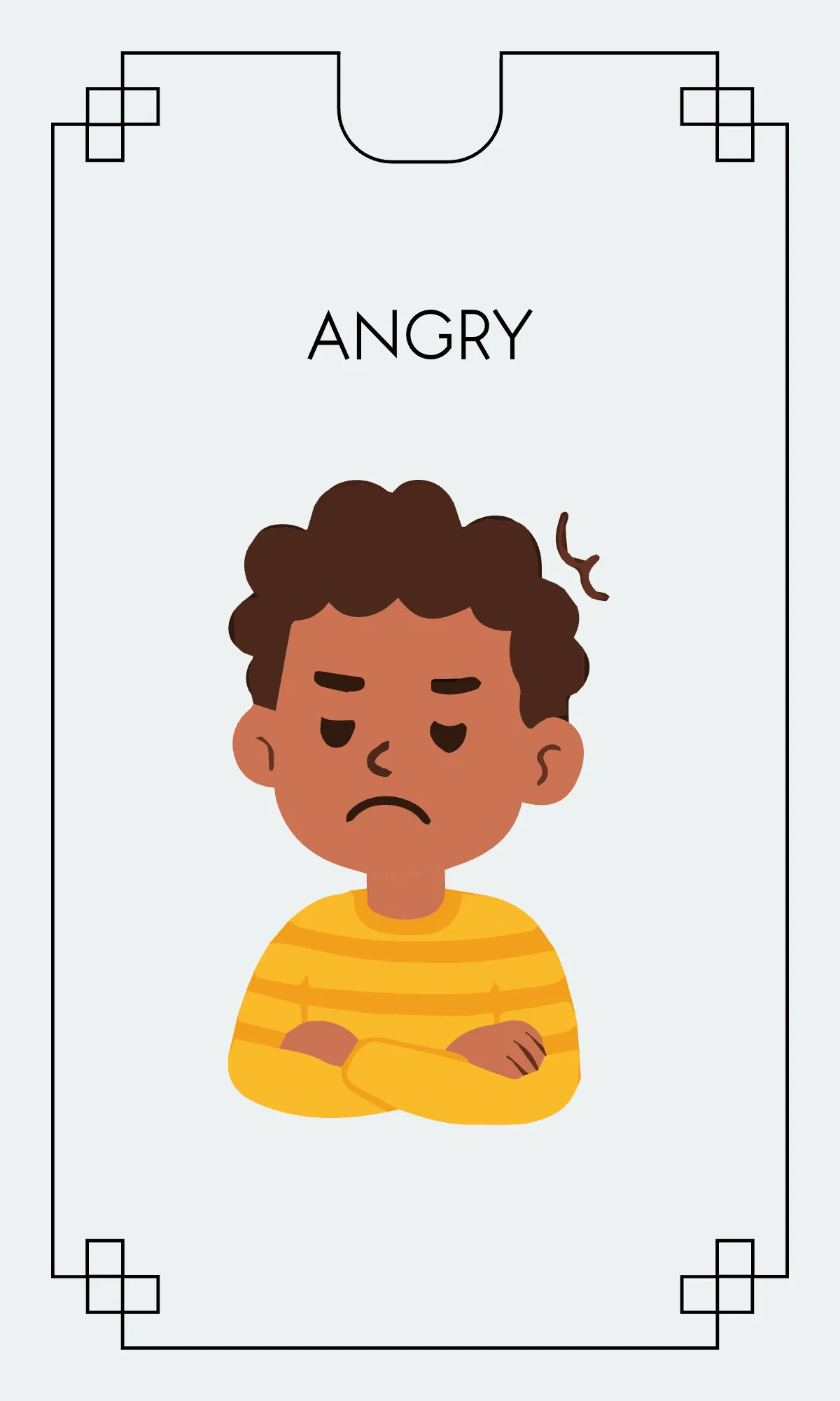 Free Creative Emotions Charades Flashcard Template to Edit Online