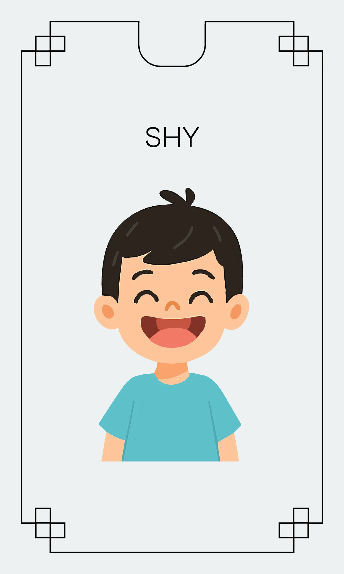 Free Creative Emotions Charades Flashcard Template to Edit Online