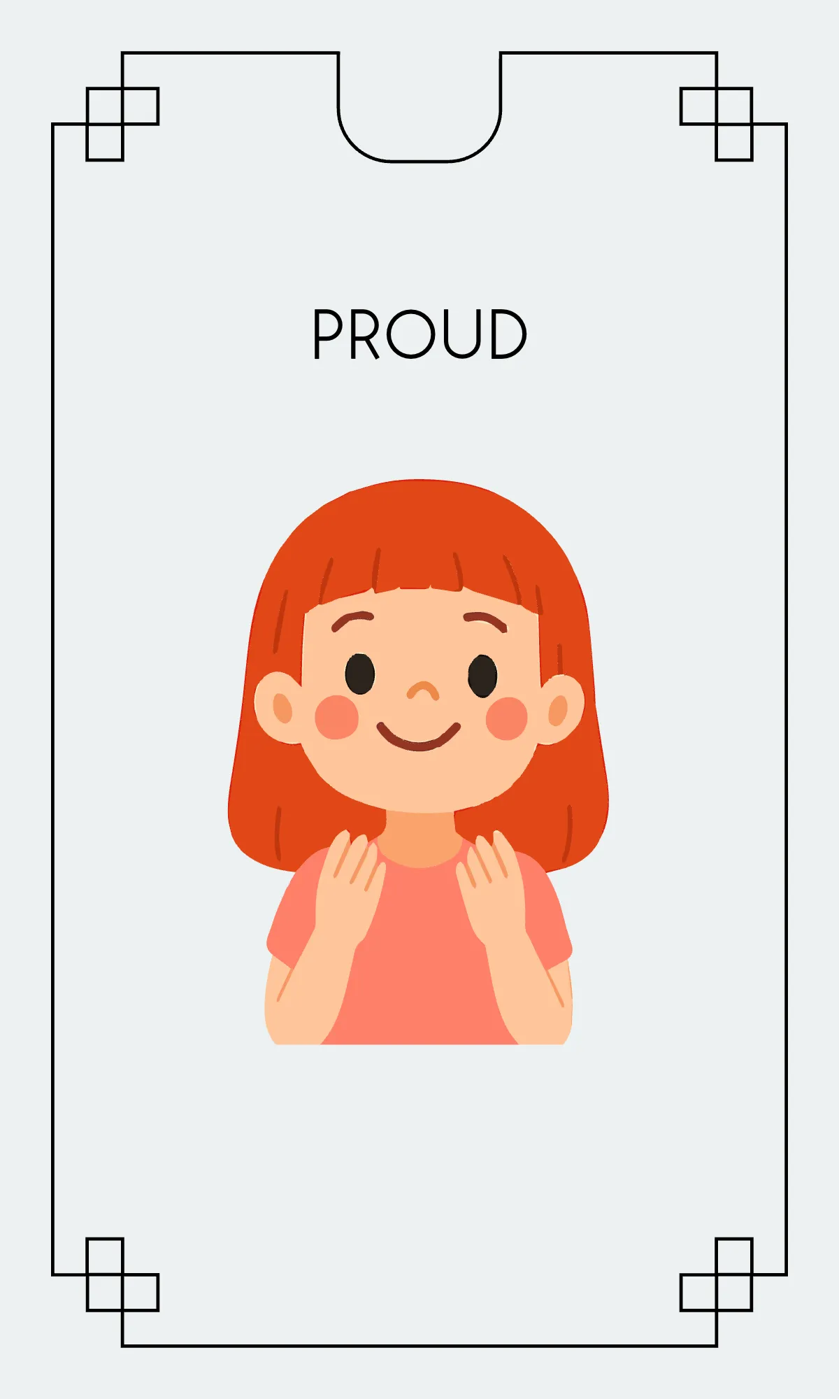 Free Creative Emotions Charades Flashcard Template to Edit Online