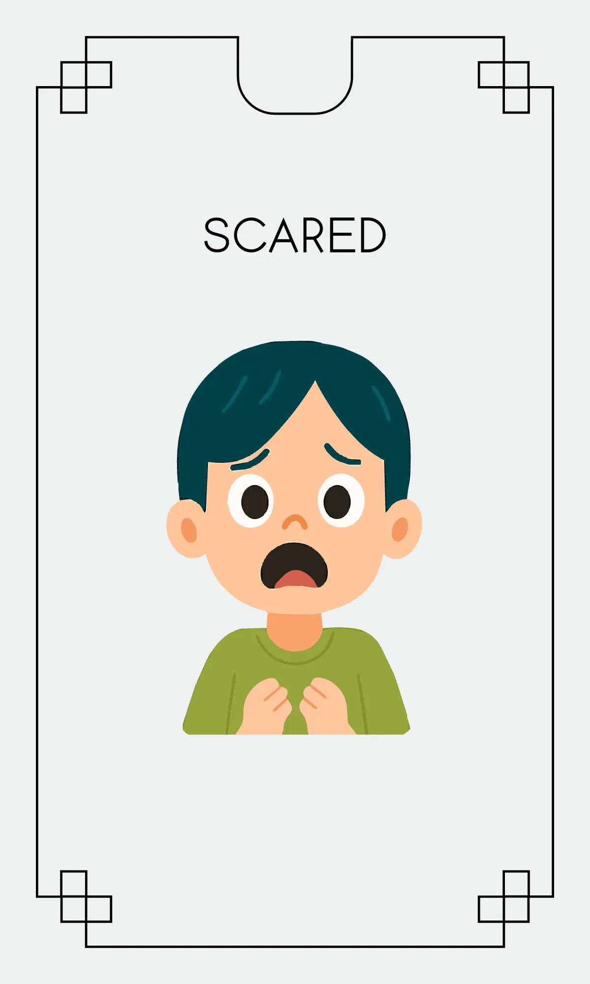 Free Creative Emotions Charades Flashcard Template to Edit Online