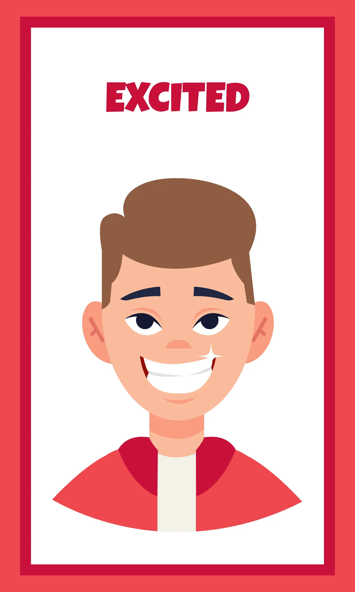 Free Emotions Flashcard for Adults Template to Edit Online