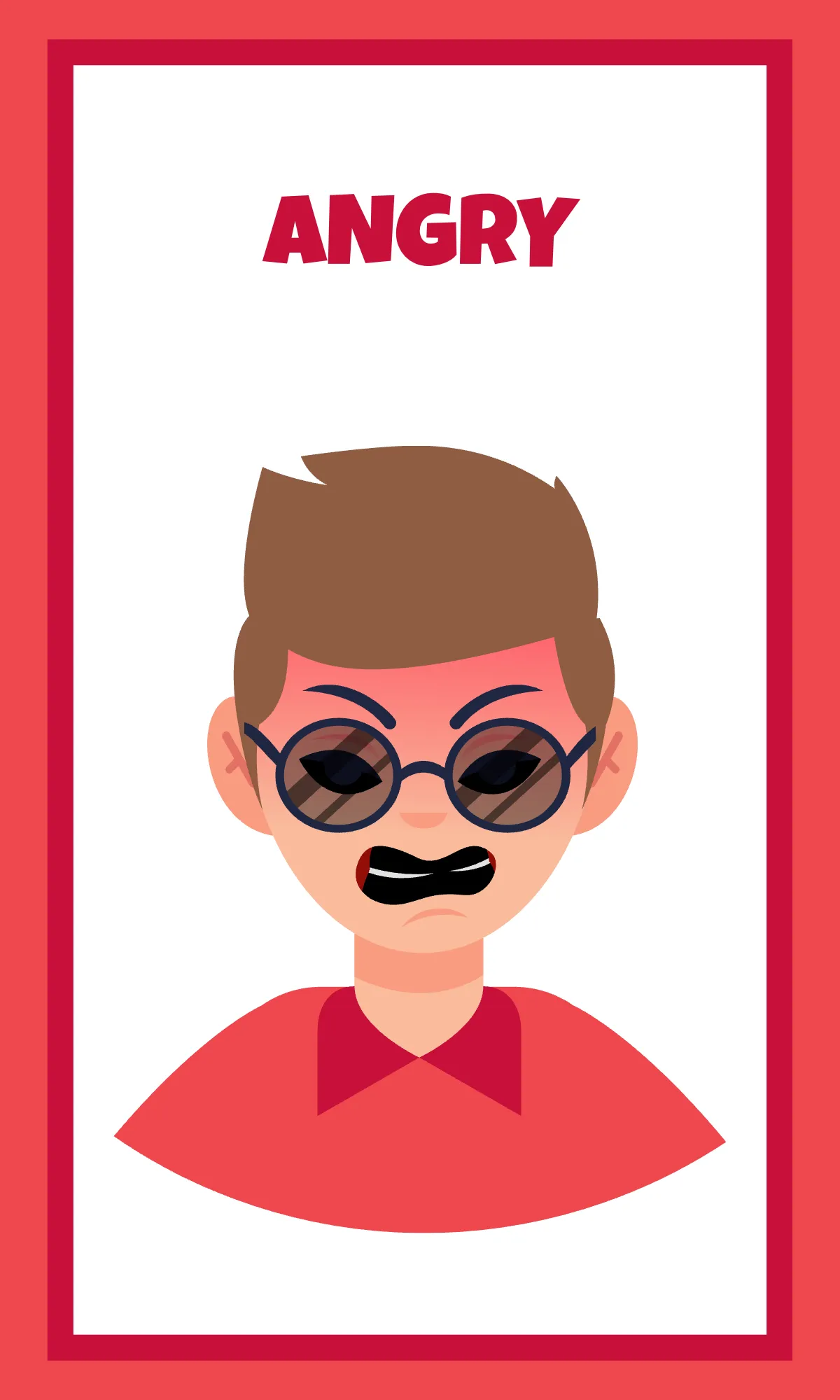 Free Emotions Flashcard for Adults Template to Edit Online