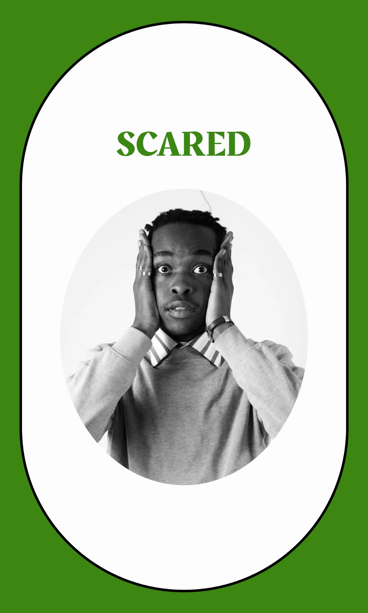 Free Green Monster Emotions Flashcard Template to Edit Online