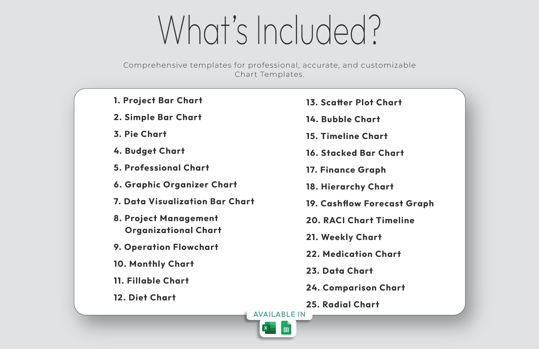 20+ Chart Master Toolkit Template Bundle