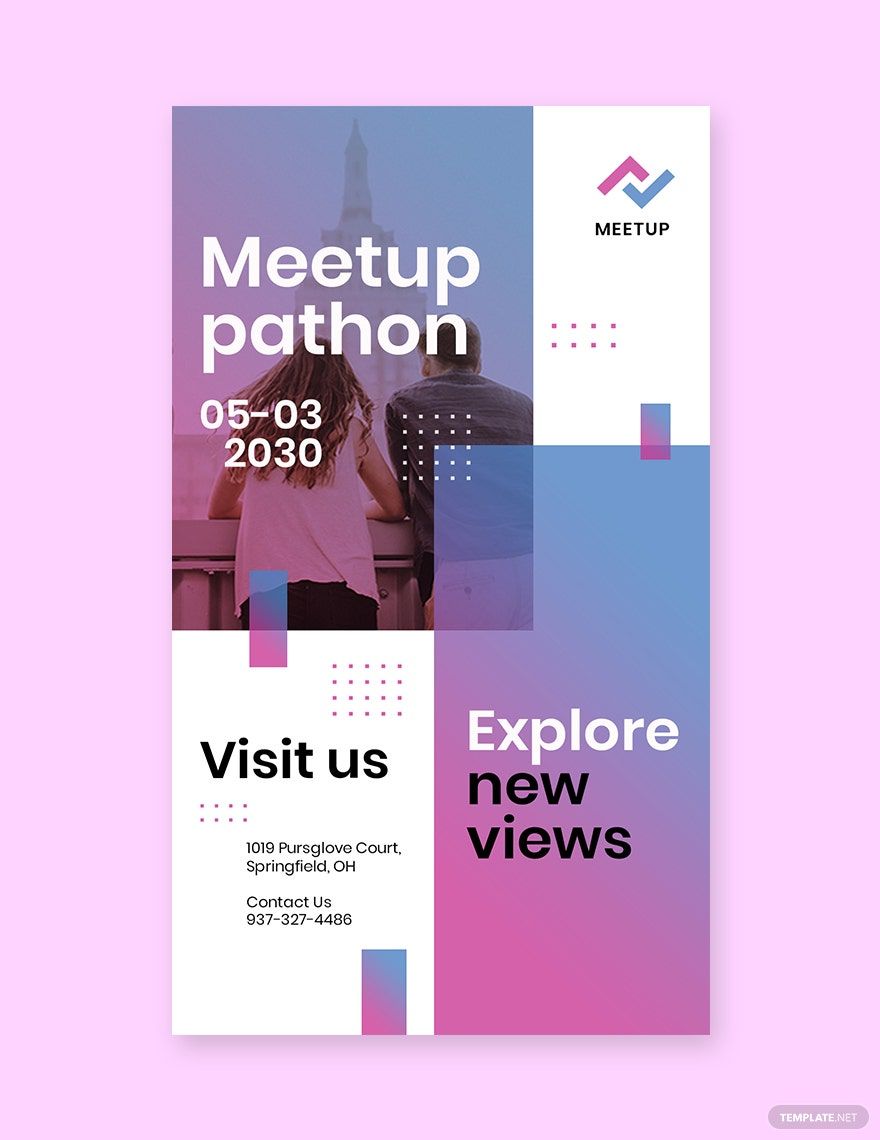 Meetup Event Whatsapp Post Template