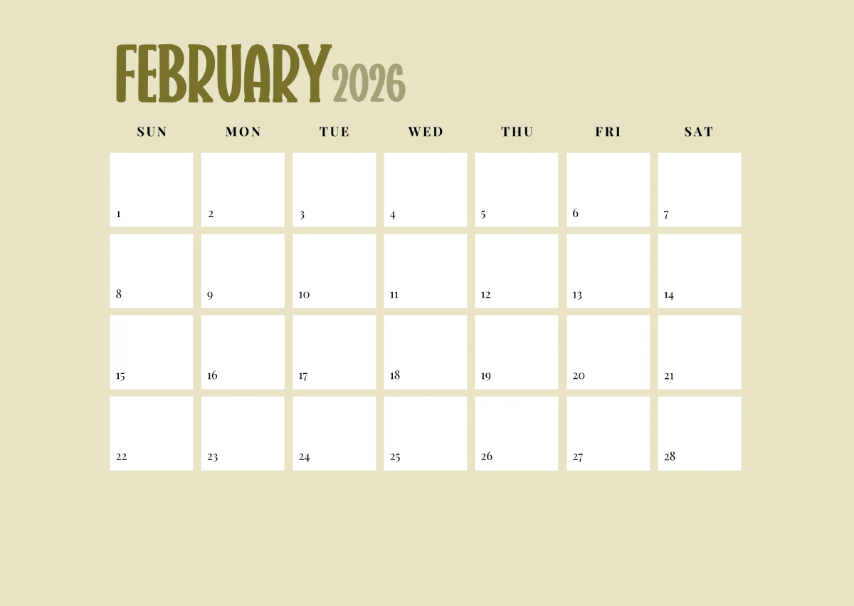 Free Rainbow 2026 Calendar Template to Edit Online