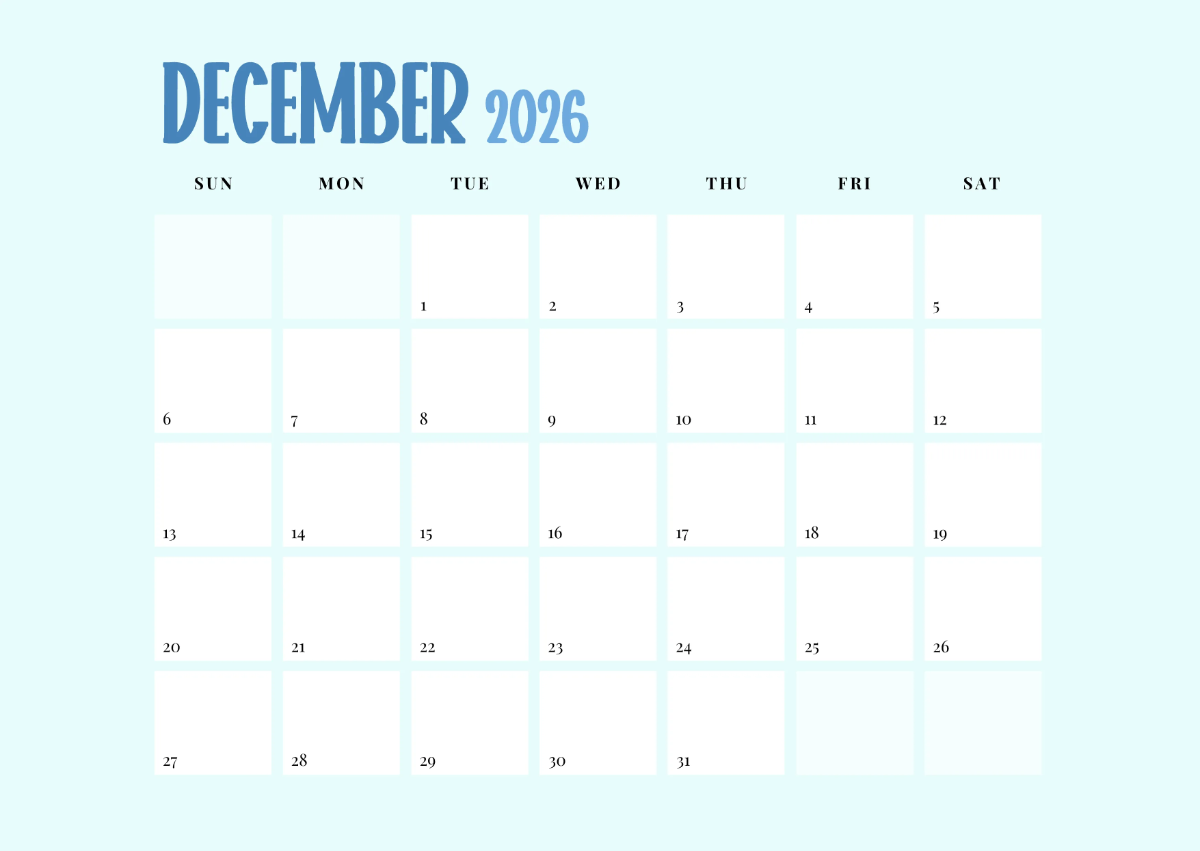 Free Rainbow 2026 Calendar Template to Edit Online